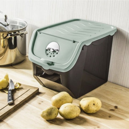 Vorratsbox 12L Karoffelkiste Kartoffelbox Zwiebel Kartoffel Gemüse Aufbewahrung