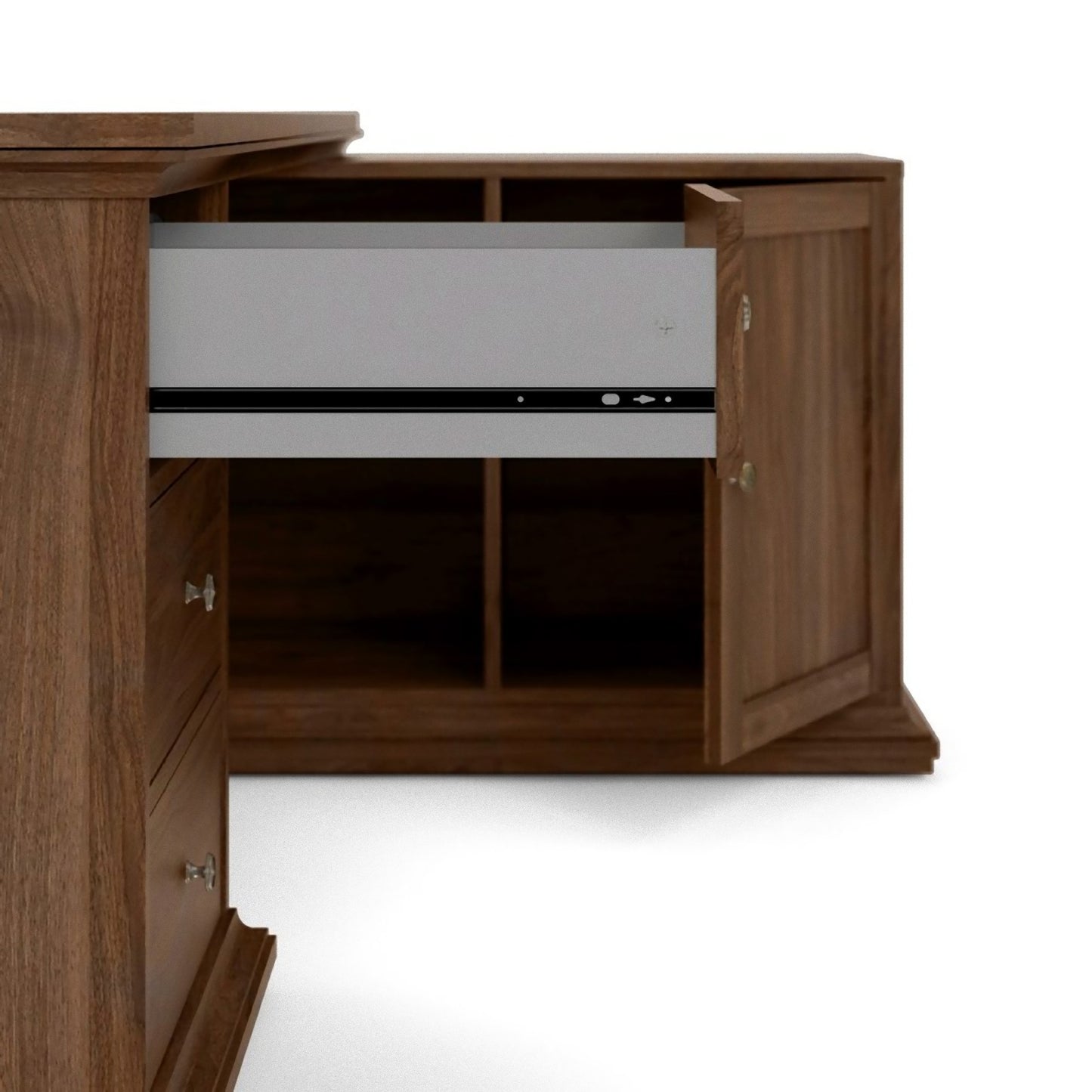 Schreibtisch Venedig Wallnuss Dekor Tisch Bürotisch Computertisch Computer Büro