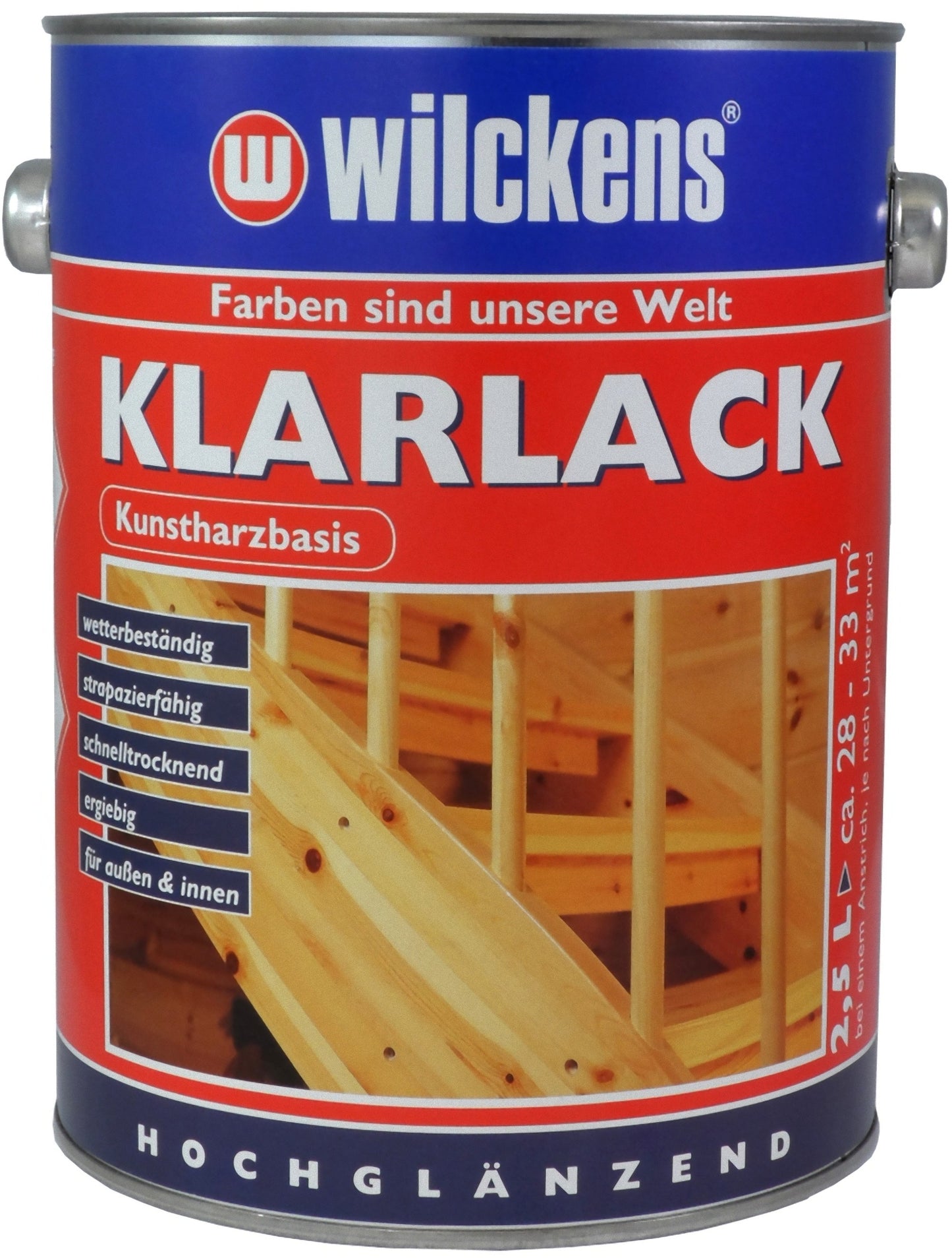 Wilckens 2,5l Klarlack hochglanz farblos Holz Metall Lack Kunstharz