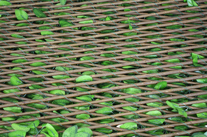 Weidenzaun 200x100 Sichtschutz Holz Zaun Blätter Balkon Sicht Schutz Trennwand