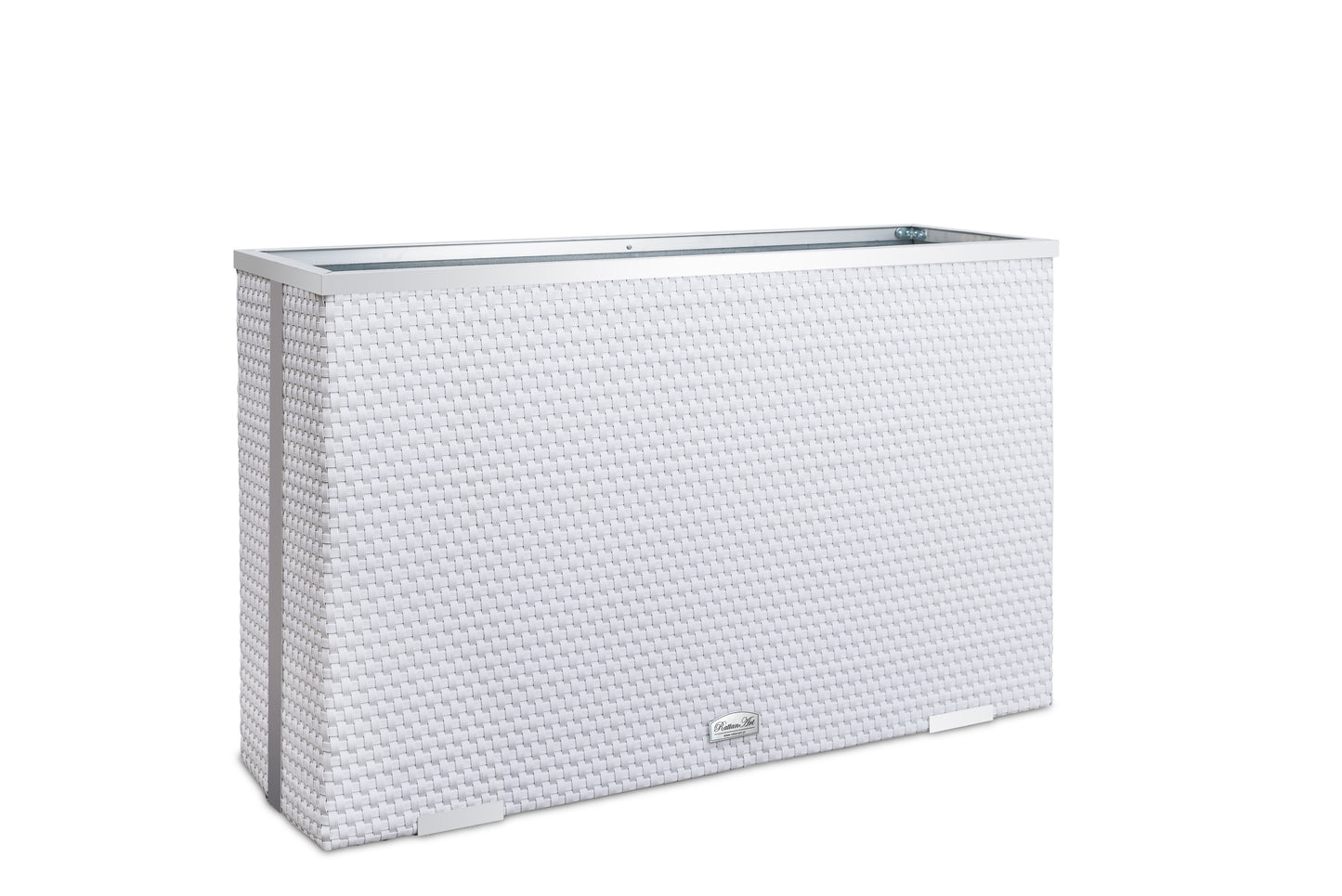 XL Polyrattan Pflanzgefäß 100cm Pflanzkübel Blumentopf Kübel Übertopf Hochbeet