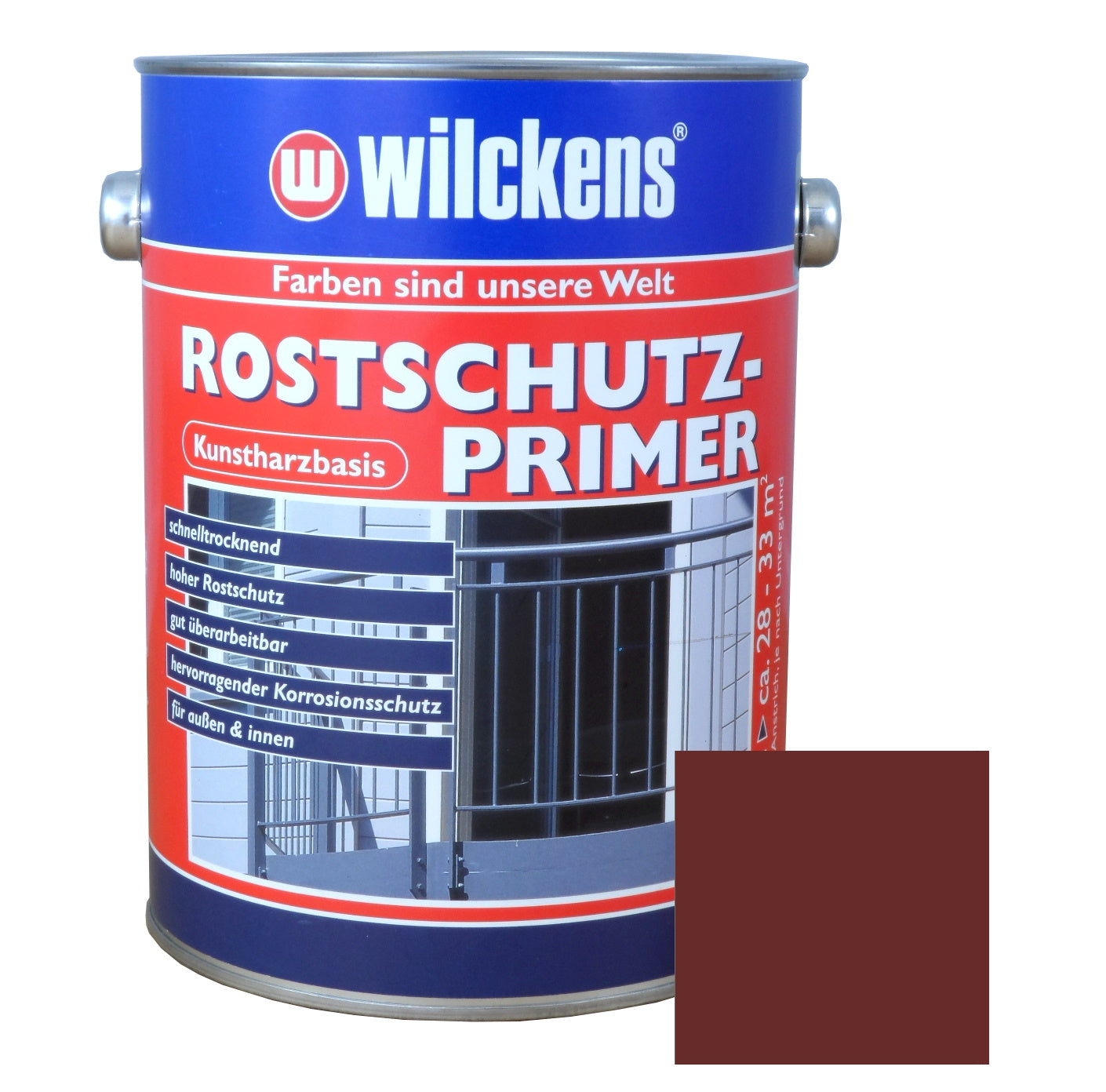 Wilckens Rostschutzprimer 2,5l Grundierung Rostschutz Primer Haftgrund Metall