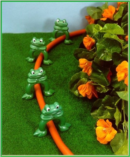 24x Schlauchhalter Schlauchführung Gartenschlauchführung Garten Frosch Deko Neu