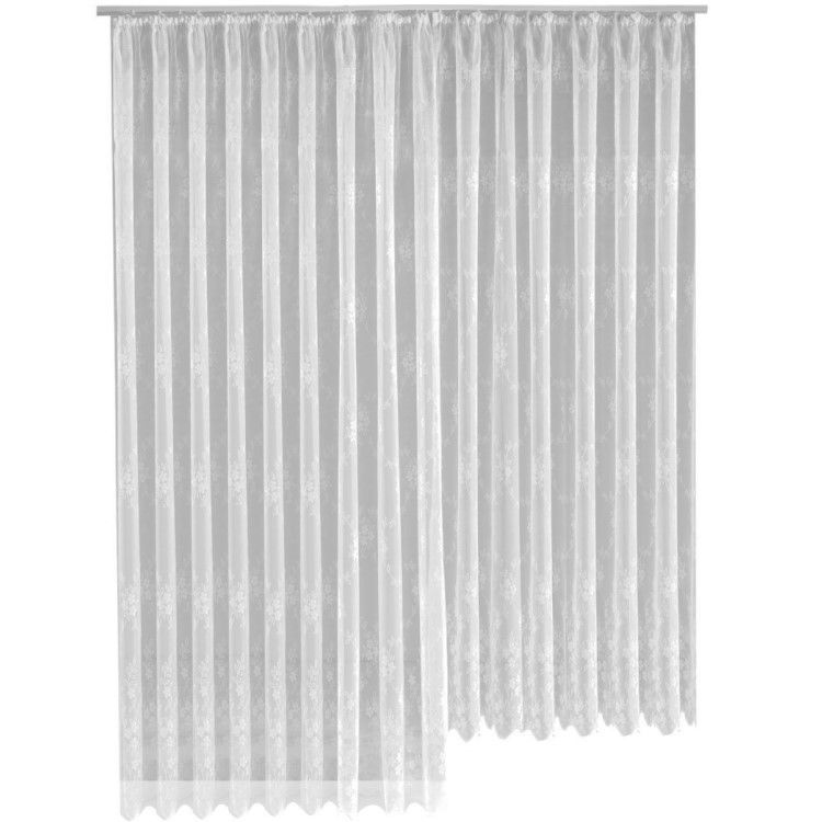 2x My Home Gardine Scheibengardine Fenster Vorhang Deko Store Weiß Fertigdeko