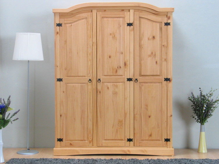 Kleiderschrank New Mexiko Mexico Holz Schlafzimmer Schrank Kiefer massiv