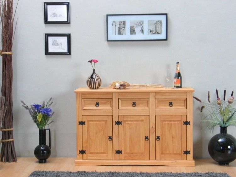 Sideboard New Mexiko Anrichte Buffet Schrank Kommode Mexico Schrank massiv