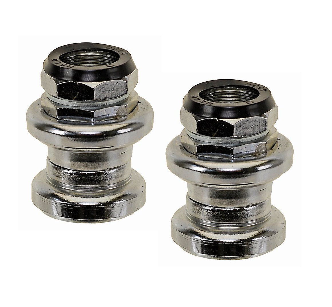 2 x NECO FAHRRAD Steuersatz 1 Zoll Lenkung Kugellager Lenker 26,4mm verchromt