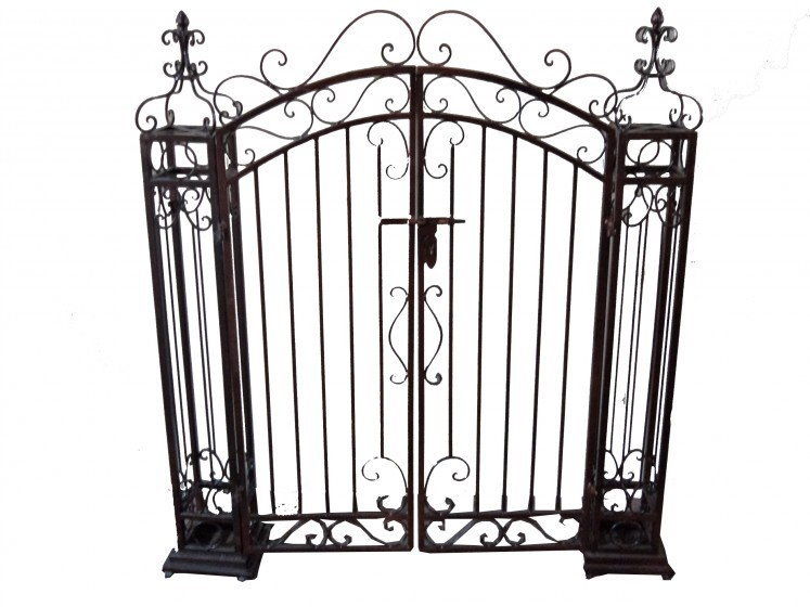 Garden Pleasure Metall Pforte Rost Optik Gartentor Gartentür Zauntor Garten Tor