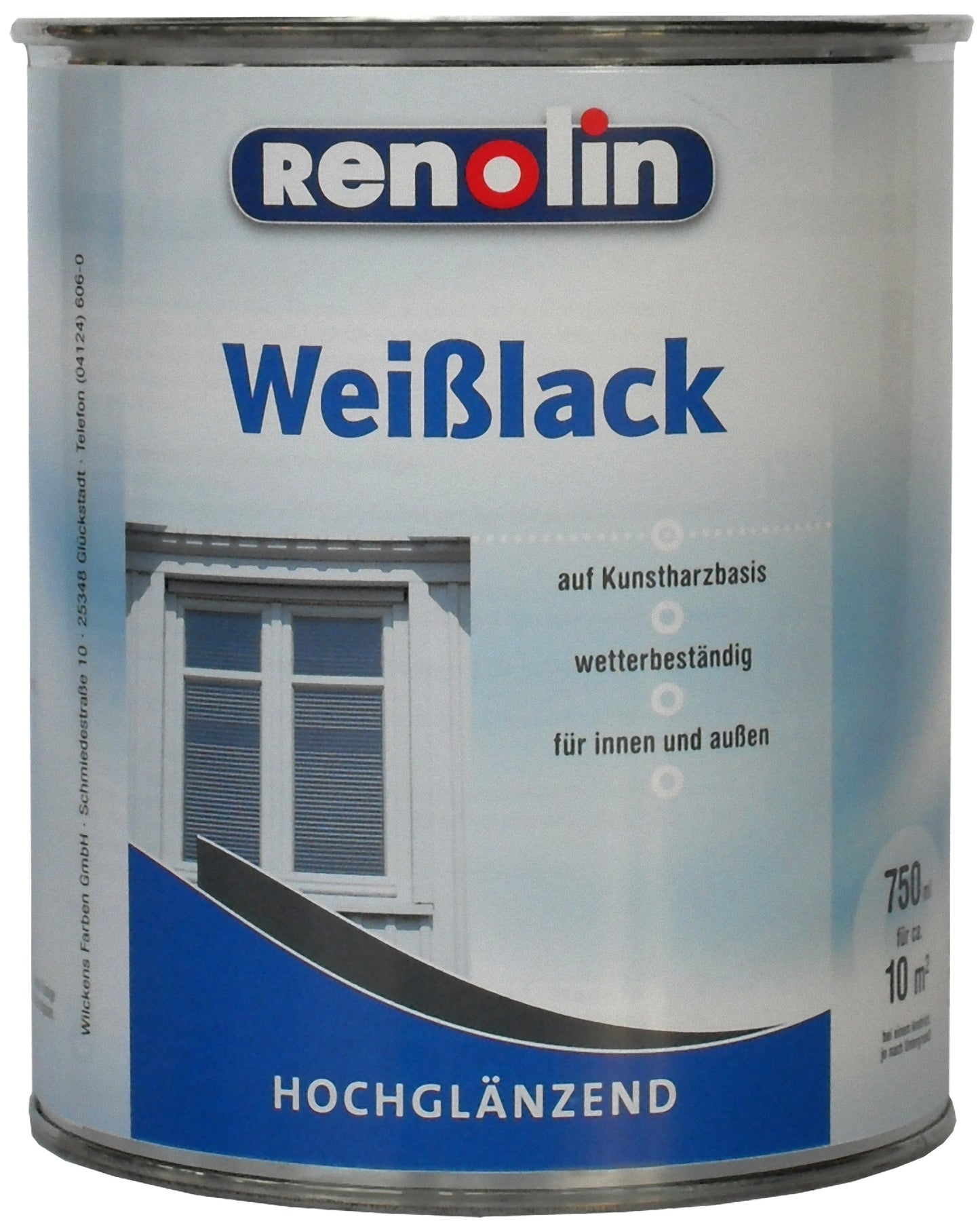 Renolin Weißlack hochglänzend Weiß Innenlack Außenlack Lack Holzlack