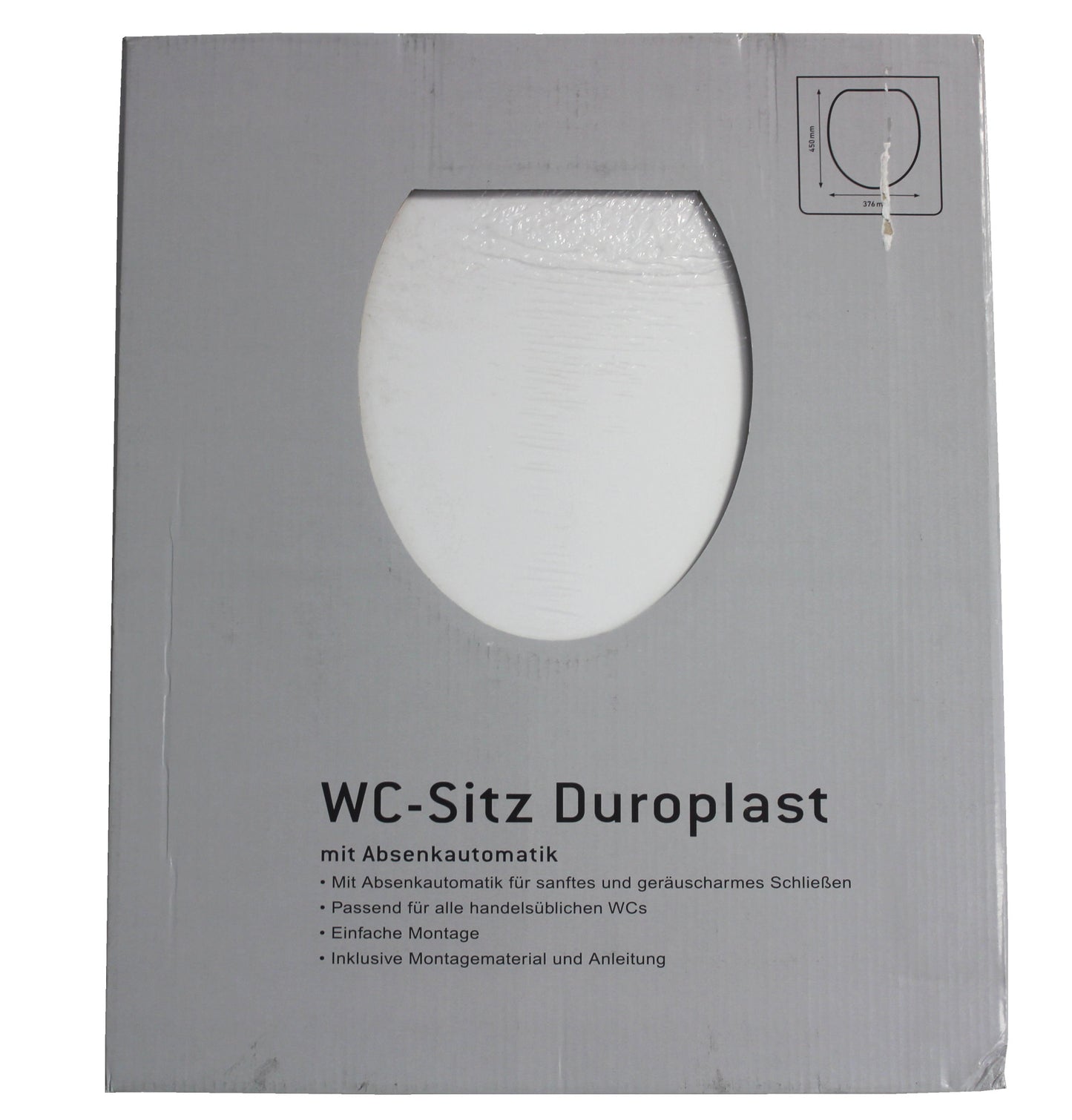 WC Sitz weiß mit Absenkautomatik Deckel Toilette WC-Brille Toilettendeckel
