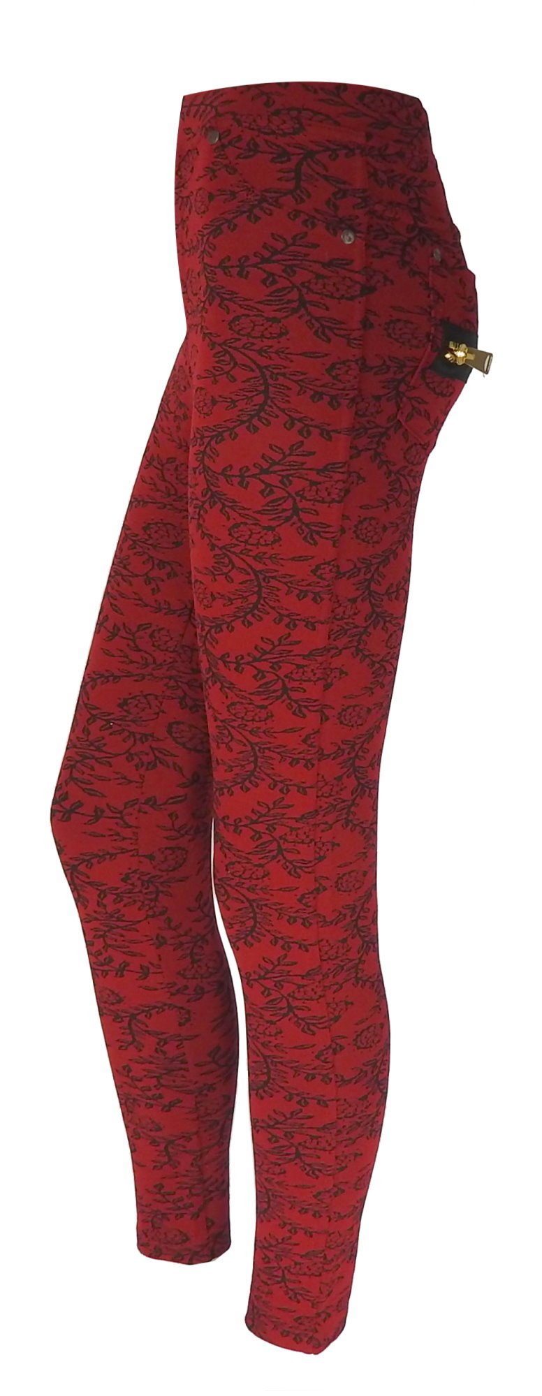 Damen Stretch Hose Stoffhose High Waist Röhre Skinny Leggings Treggings Jeggings