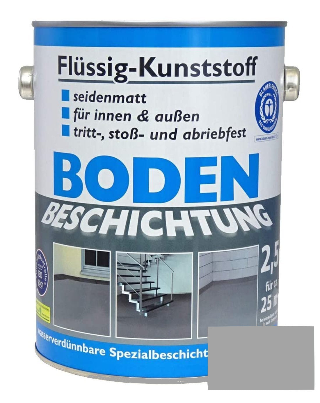 Flüssig Kunststoff 2,5L Bodenbeschichtung 25m² Betonfarbe Beton Beschichtung