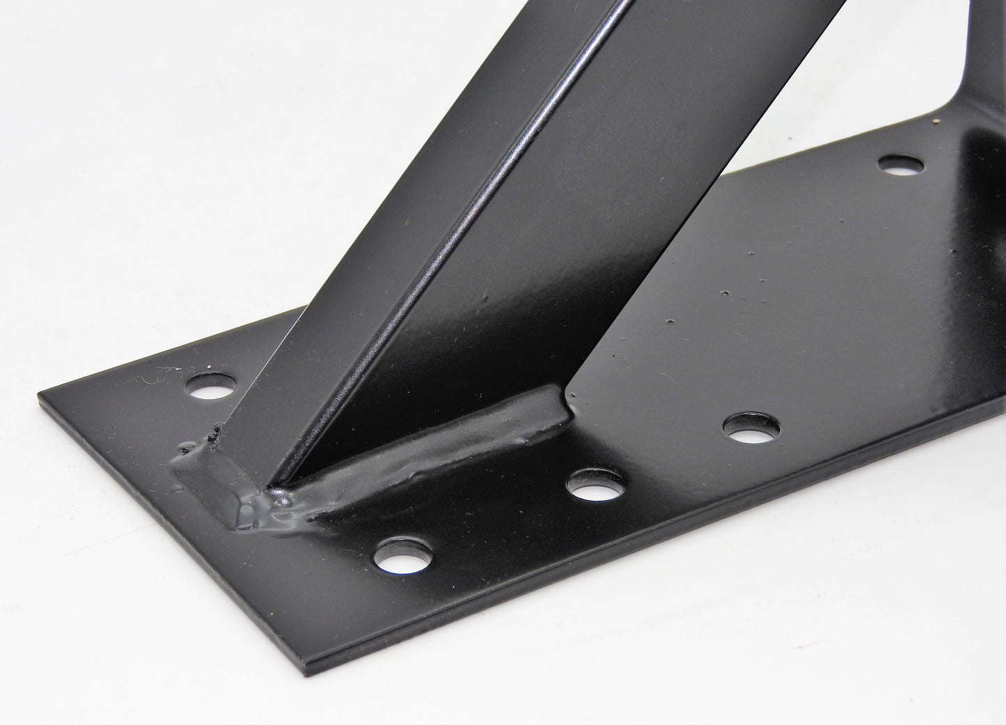 Großer Stahl Winkel 20x20x10cm 3mm extra stark Holzverbinder verstärkt schwarz