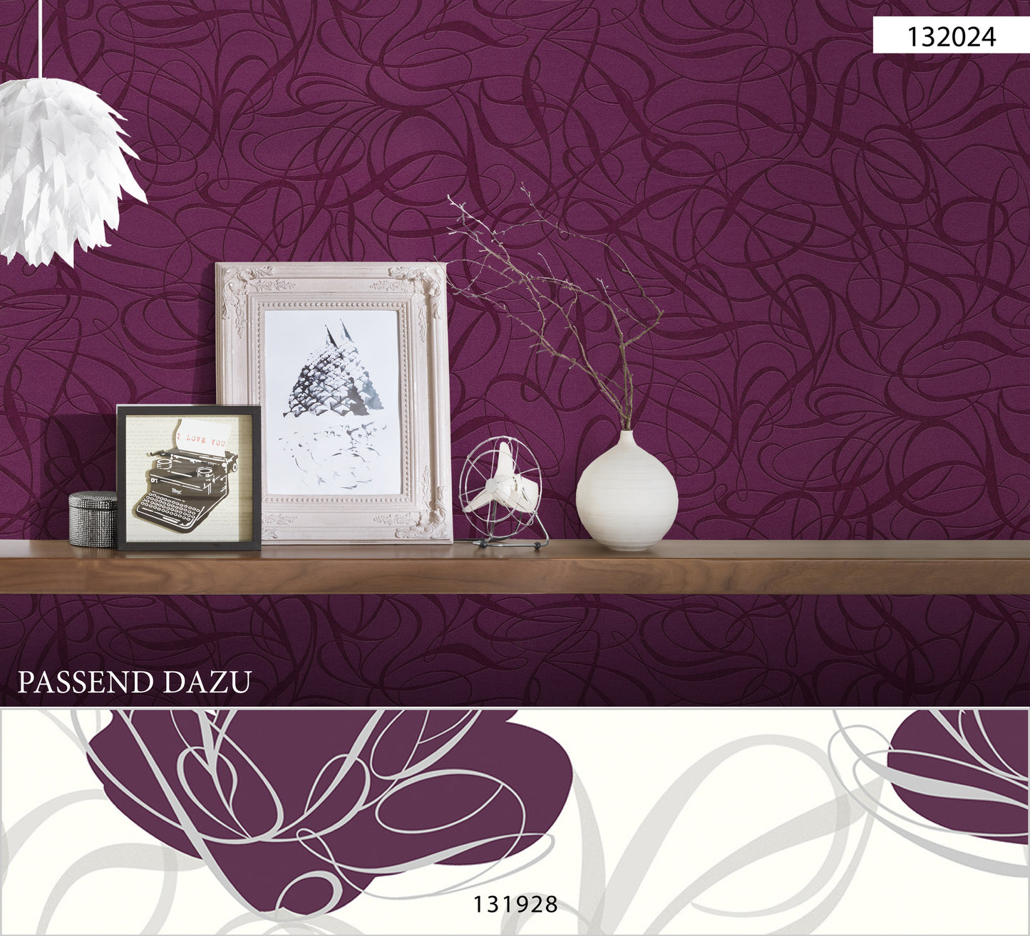 A.S. Création Moderne Tapete Lila Vliestapete 132024 Wandtapete Tapete