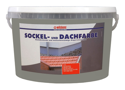 Wilckens 5l Sockel- Dachfarbe betongrau Sockelfarbe Außenfarbe Wandfarbe Farbe