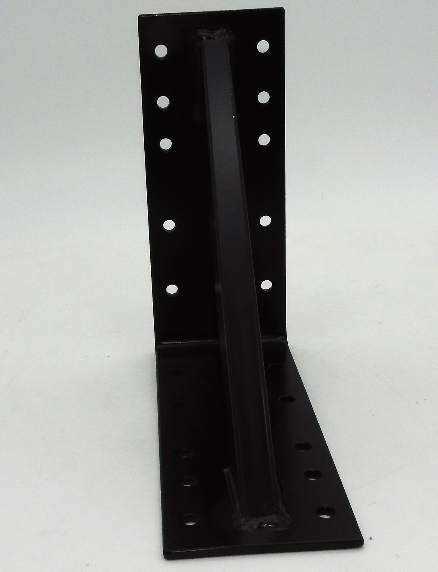 Großer Stahl Winkel 25x25x10cm extra stark Holzverbinder verstärkt schwarz
