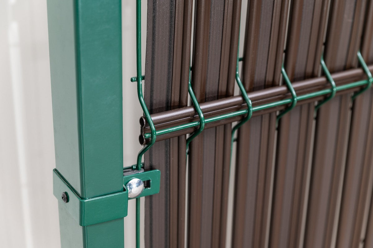 Zaun PVC Sichtschutzstreifen vertikal 153x250cm Grün Sichtschutz Kunststoff