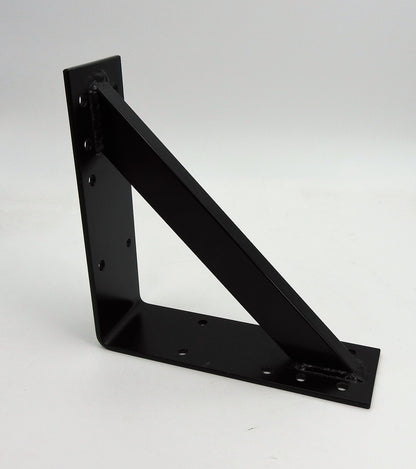 Großer Stahl Winkel 25x25x8cm 3mm extra stark Holzverbinder verstärkt schwarz