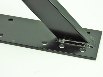 Großer Stahl Winkel 25x25x8cm 3mm extra stark Holzverbinder verstärkt schwarz