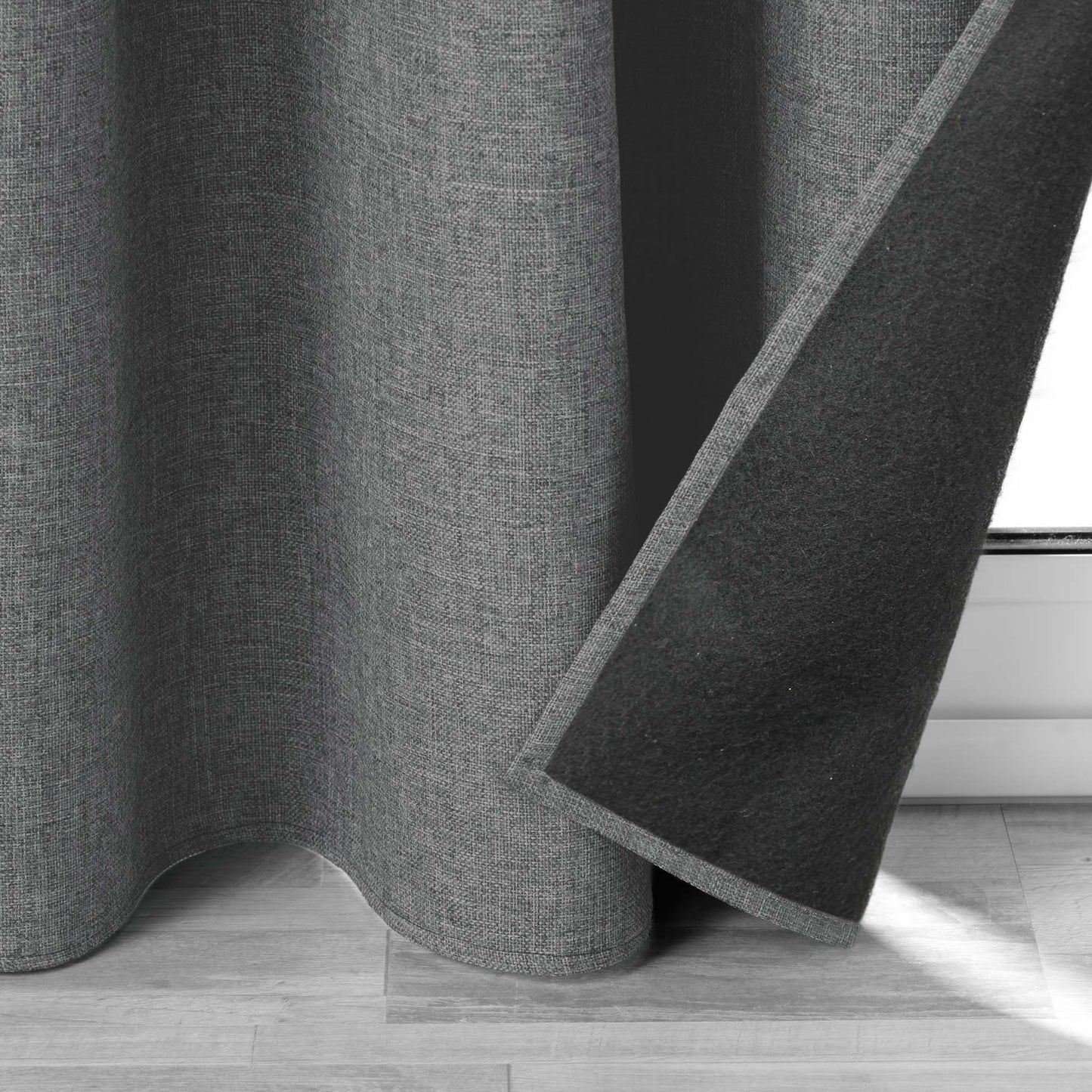 Vorhang blickdicht 140x260cm Gardine Schal Ösen Verdunkelung Thermo Schallschutz