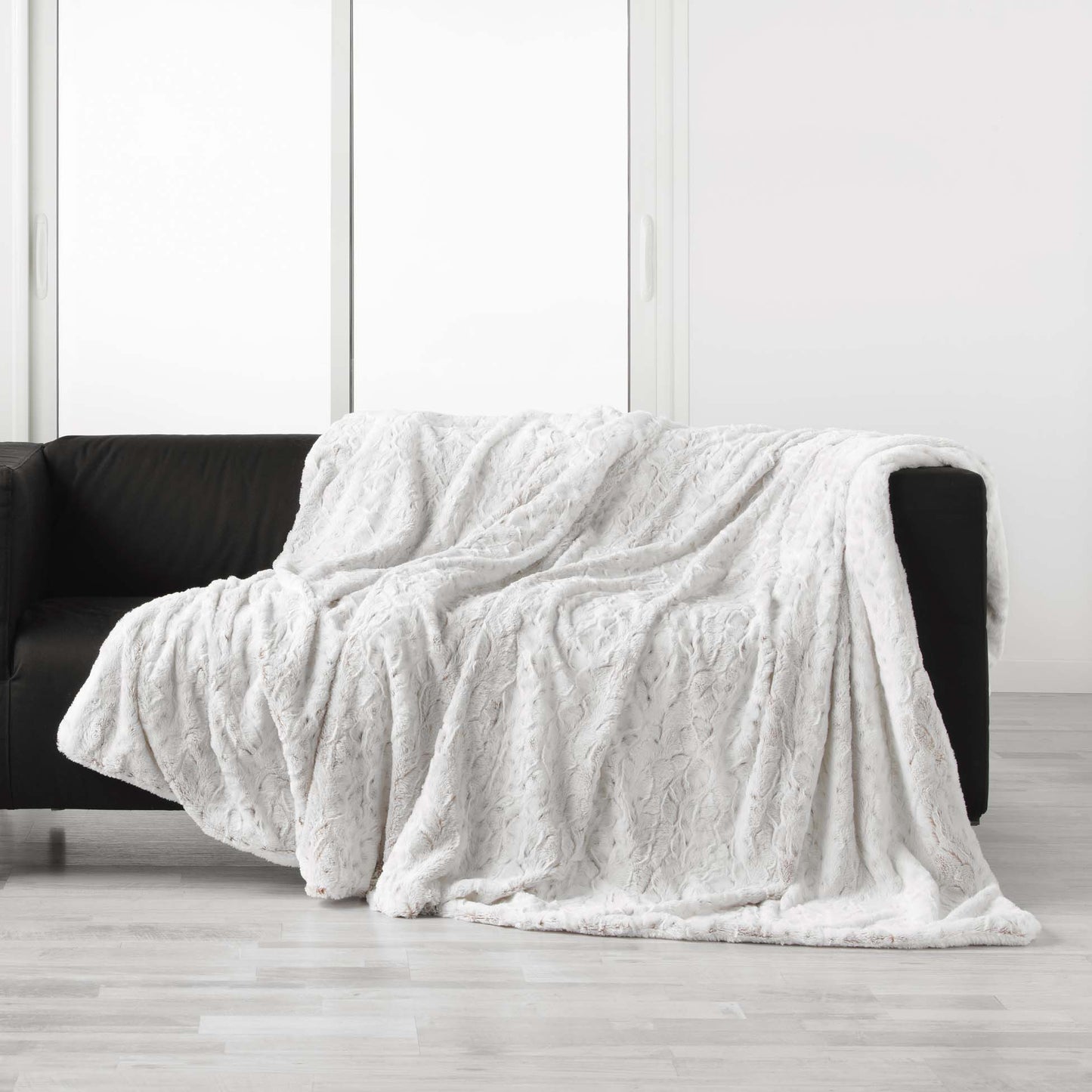 Kuscheldecke Felloptik 125x150 Tagesdecke Felldecke Fellimitat Kunstfell Decke