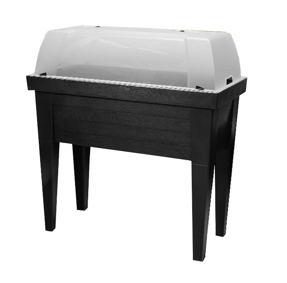 XXL Hochbeet m. Deckel Gewächshaus Frühbeet Kräuterbeet Treibhaus Pflanzkasten