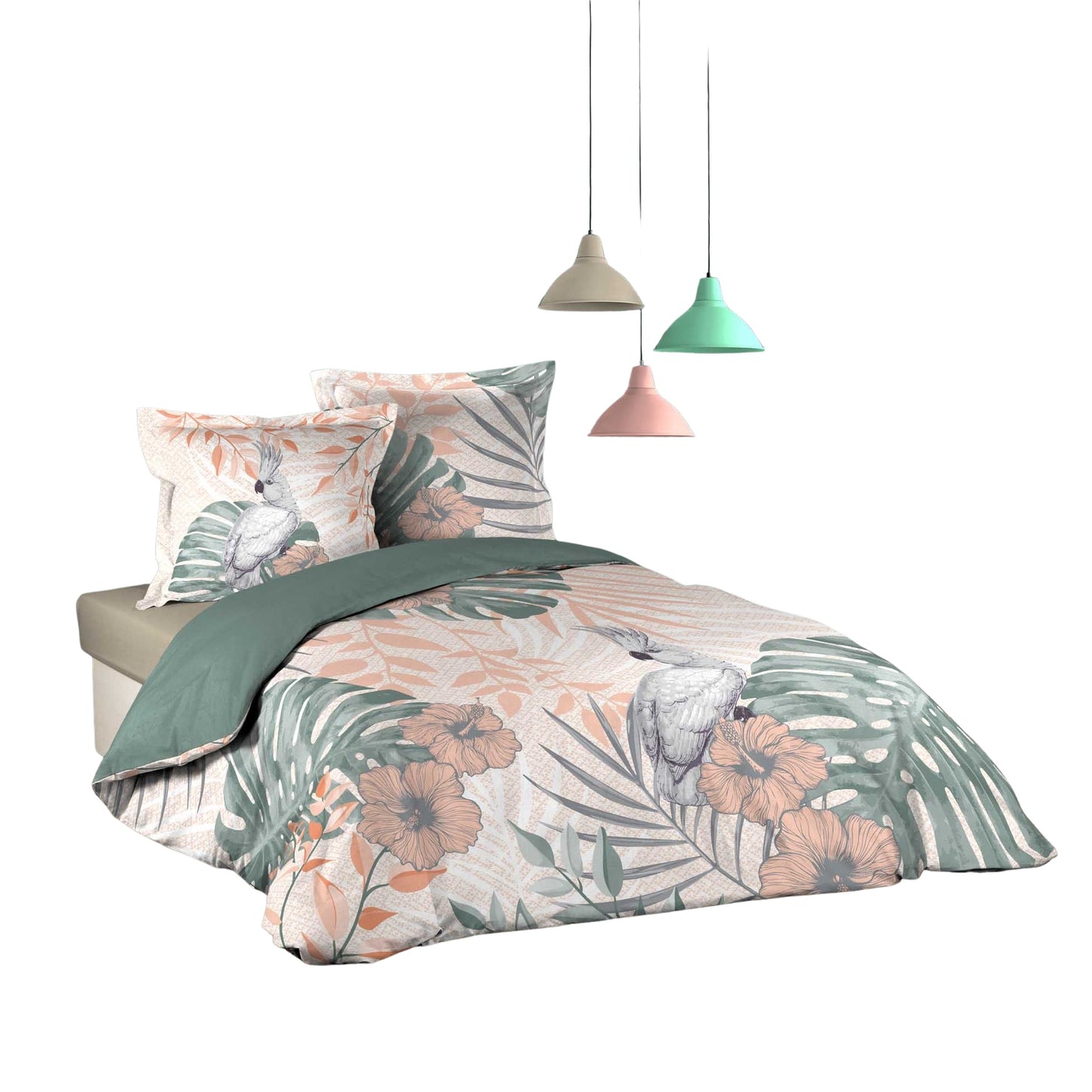 3tlg Bettwäsche 240x220 Übergröße Blumen King Size Bettbezug Bezug Baumwolle