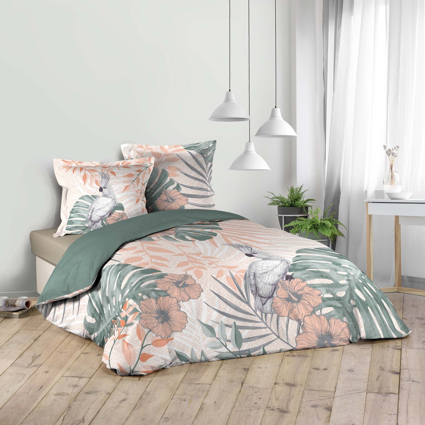 3tlg Bettwäsche 240x220 Übergröße Blumen King Size Bettbezug Bezug Baumwolle