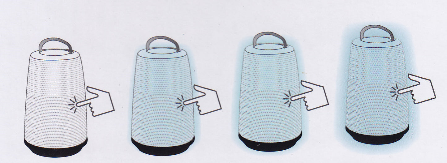 LED Garten Leuchte Sound & Touch Camping Nachtlicht Gartenleuchte Laterne Lampe