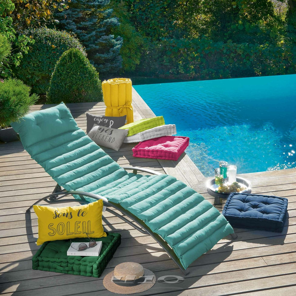 Premium Bodenkissen 60cm Sitz Stuhl Kissen Polster Auflage Palettenkissen Yoga