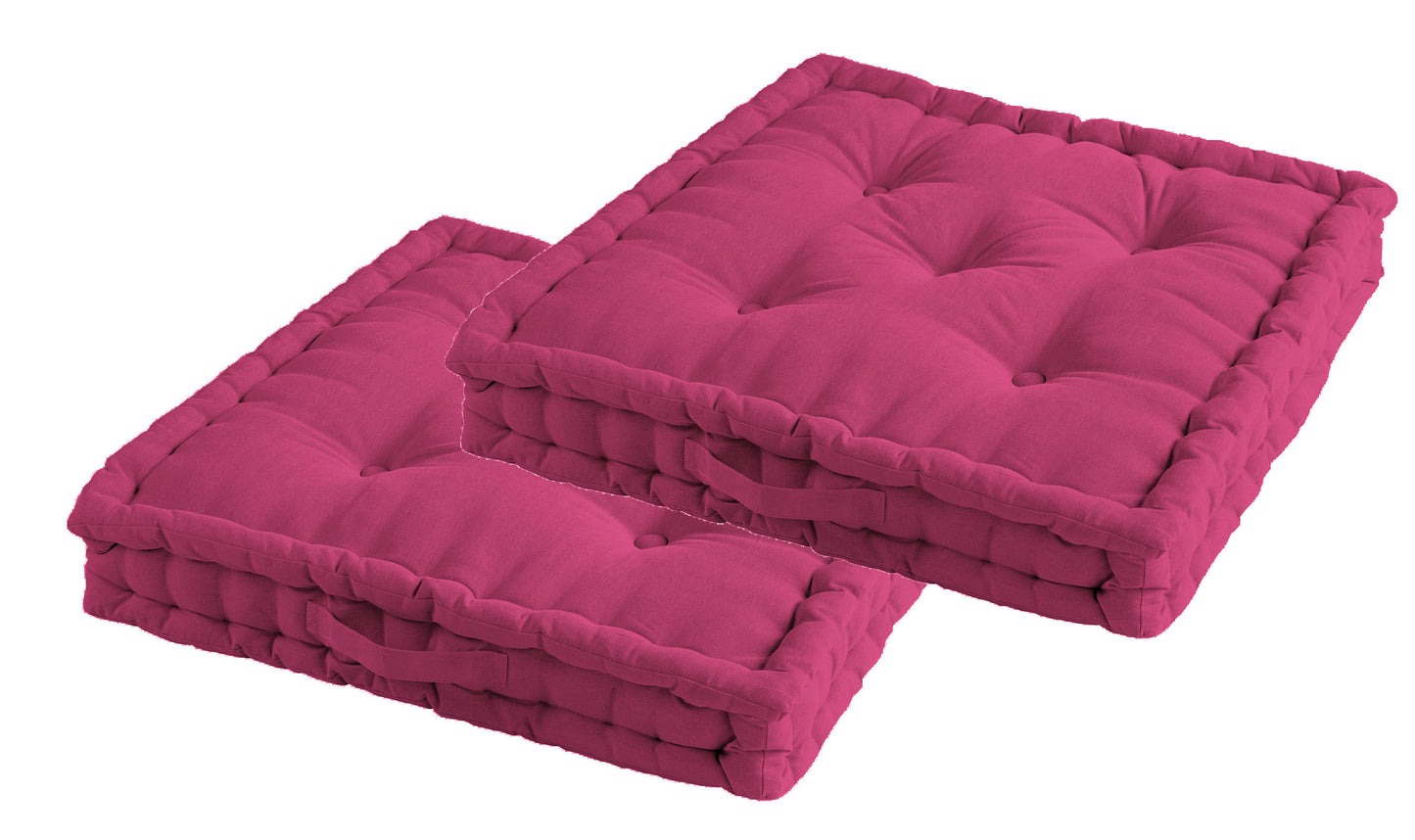 2x XL Premium Kissen 60cm Bodenkissen Palettenkissen Sitz Stuhl Polster Auflage