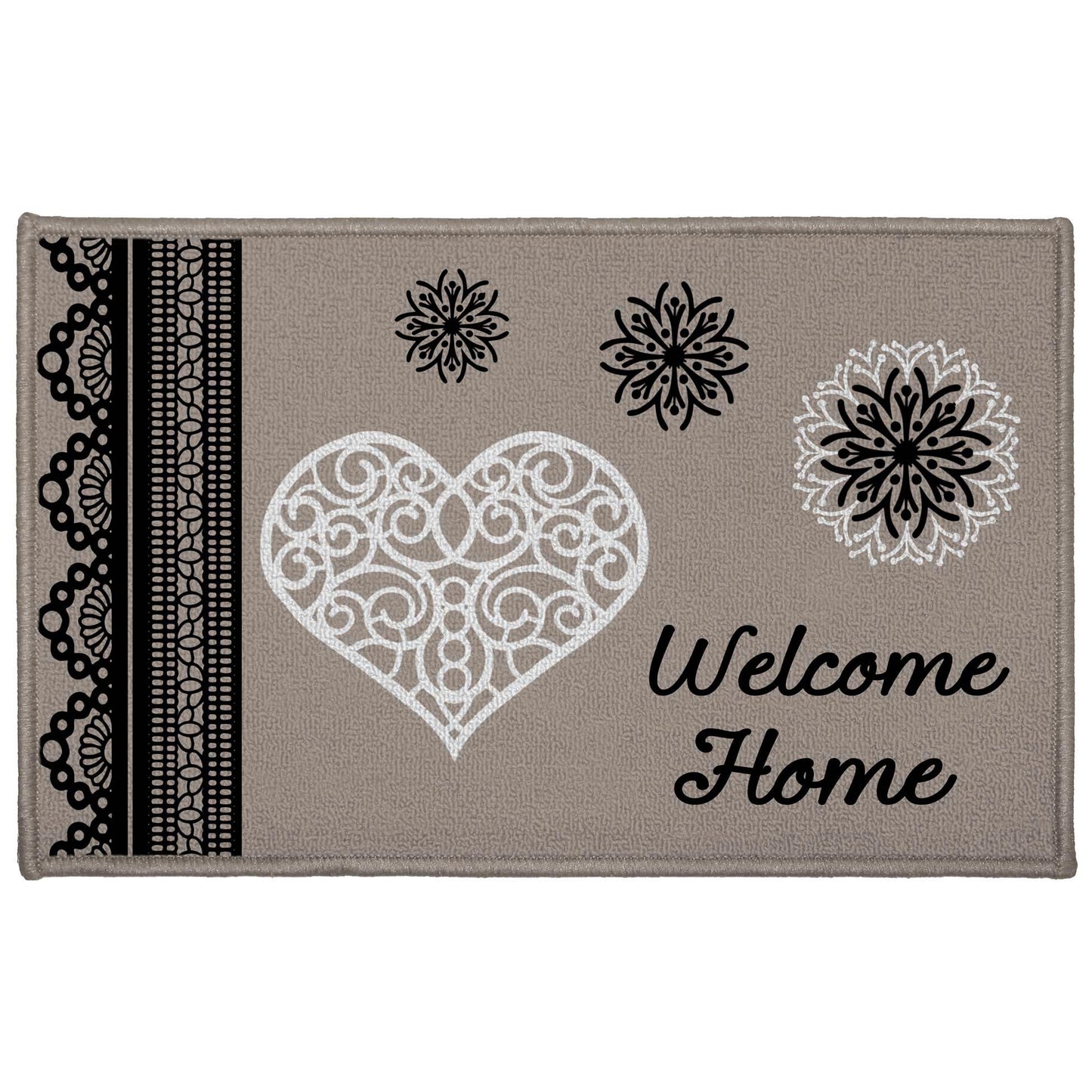 Landhaus Fußmatte 50x80cm Läufer Flur Bad Teppich antirutsch Matte Badvorleger