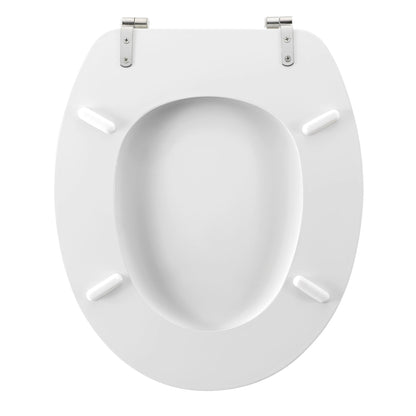 MDF WC Sitz Deckel "Bubble" Metallscharniere Toilette WC-BrilleToilettendeckel