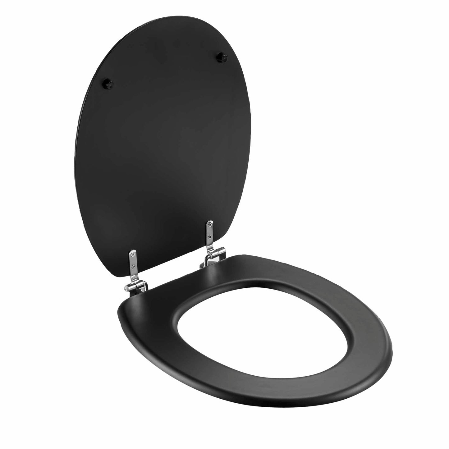 MDF WC Sitz Deckel Metallscharniere Klodeckel Toilette WC-BrilleToilettendeckel