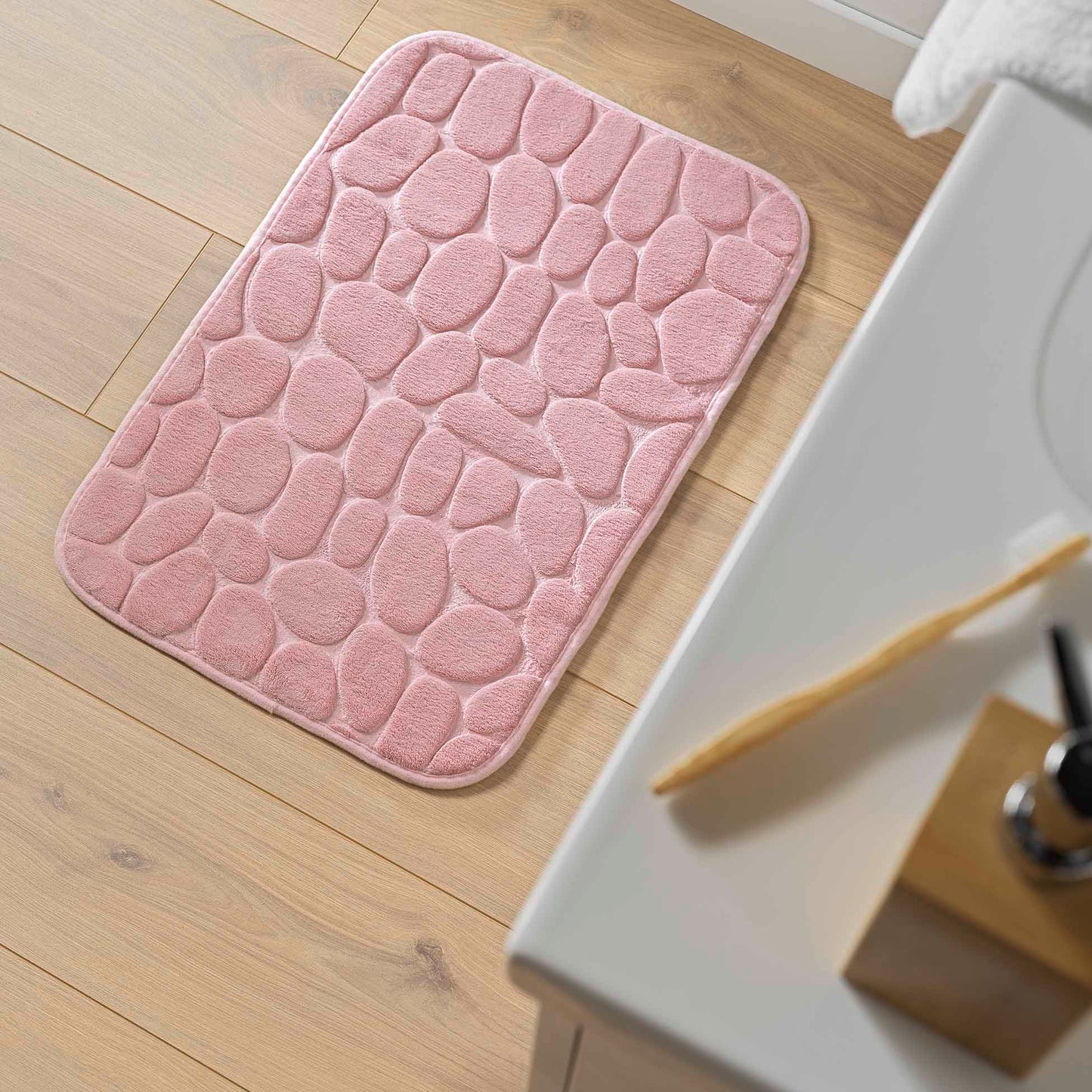 Badematte 50x80 Steine Badteppich Badvorleger Duschvorleger Badeteppich Teppich