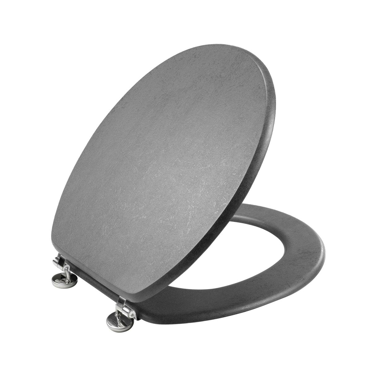 MDF WC Sitz Deckel Metallscharniere Klodeckel Toilette WC-BrilleToilettendeckel