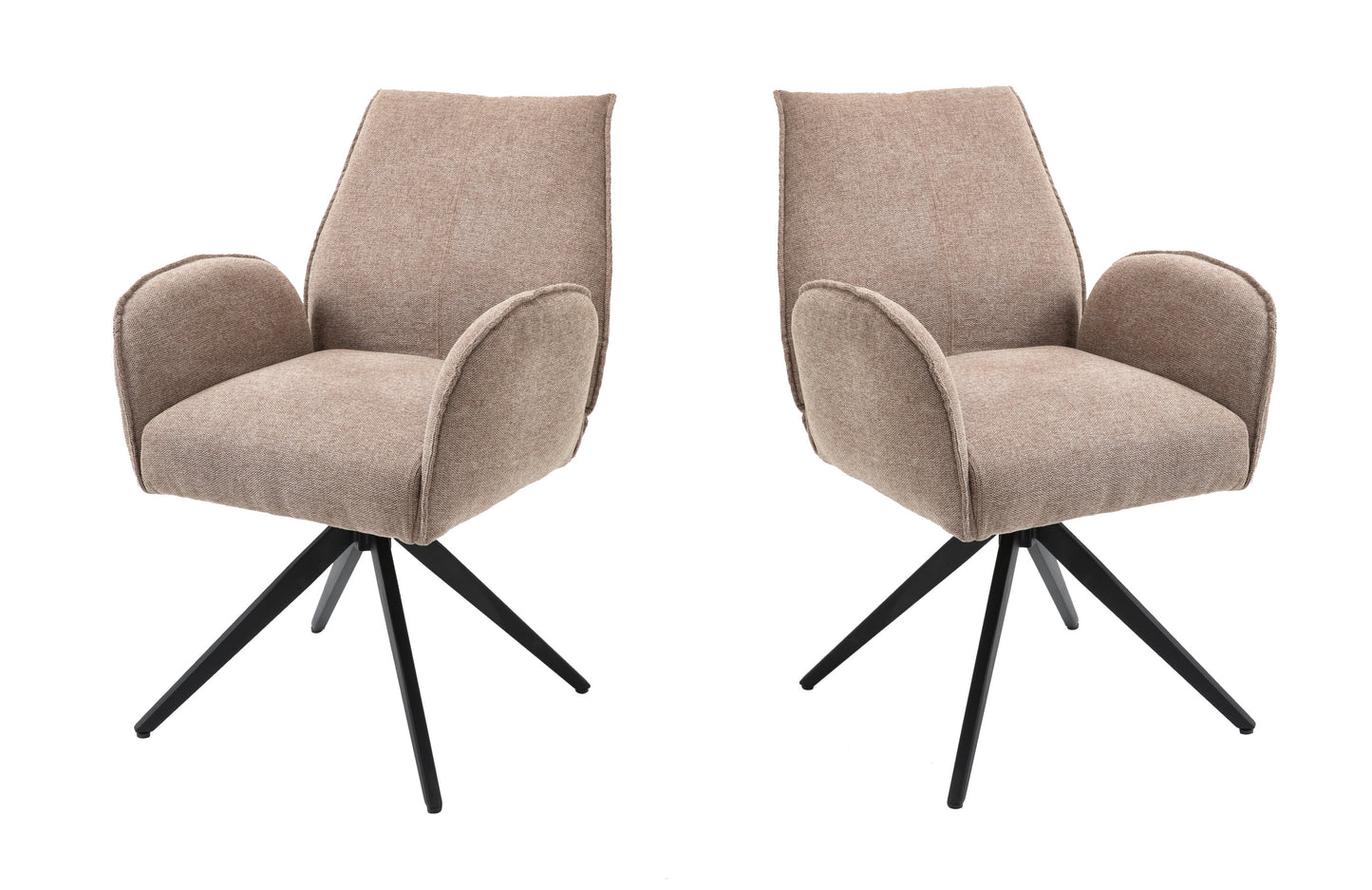 2er Set Drehstuhl Mima Esszimmerstuhl Küchenstuhl Lounge Sessel Polsterstuhl