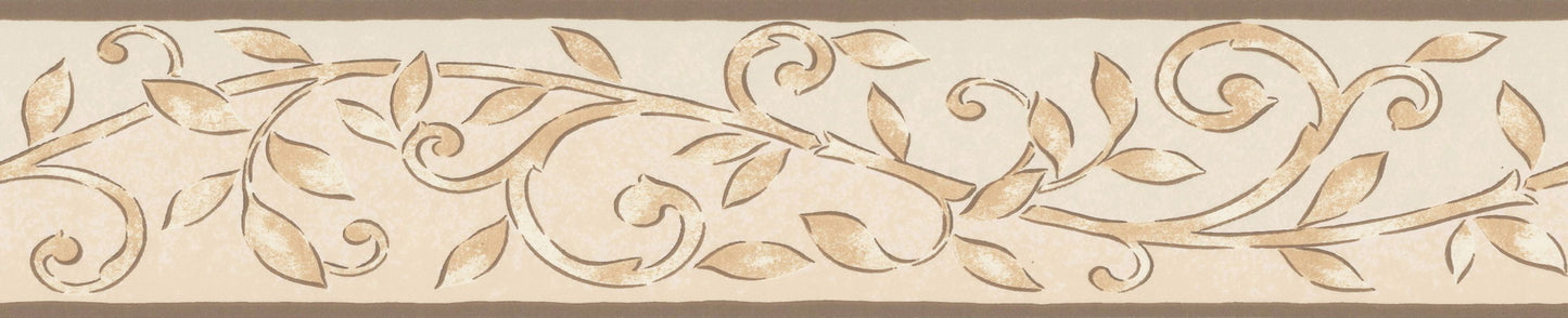 A.S. Création Barocktapete Braun 203045 Wandtapete Papier Rolle Borte Bordüre