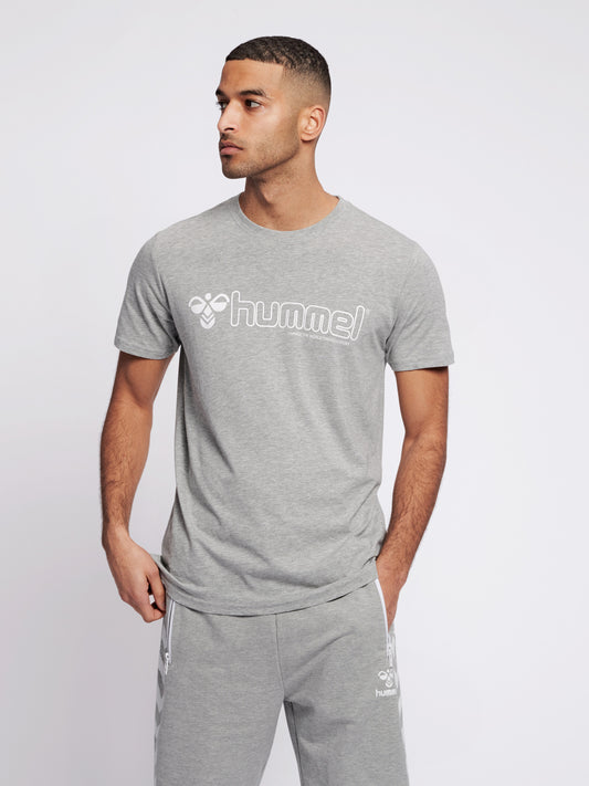 Hummel Herren T-Shirt MARCEL Grau Baumwolle Freizeit Sommer TShirt Shirt Sport