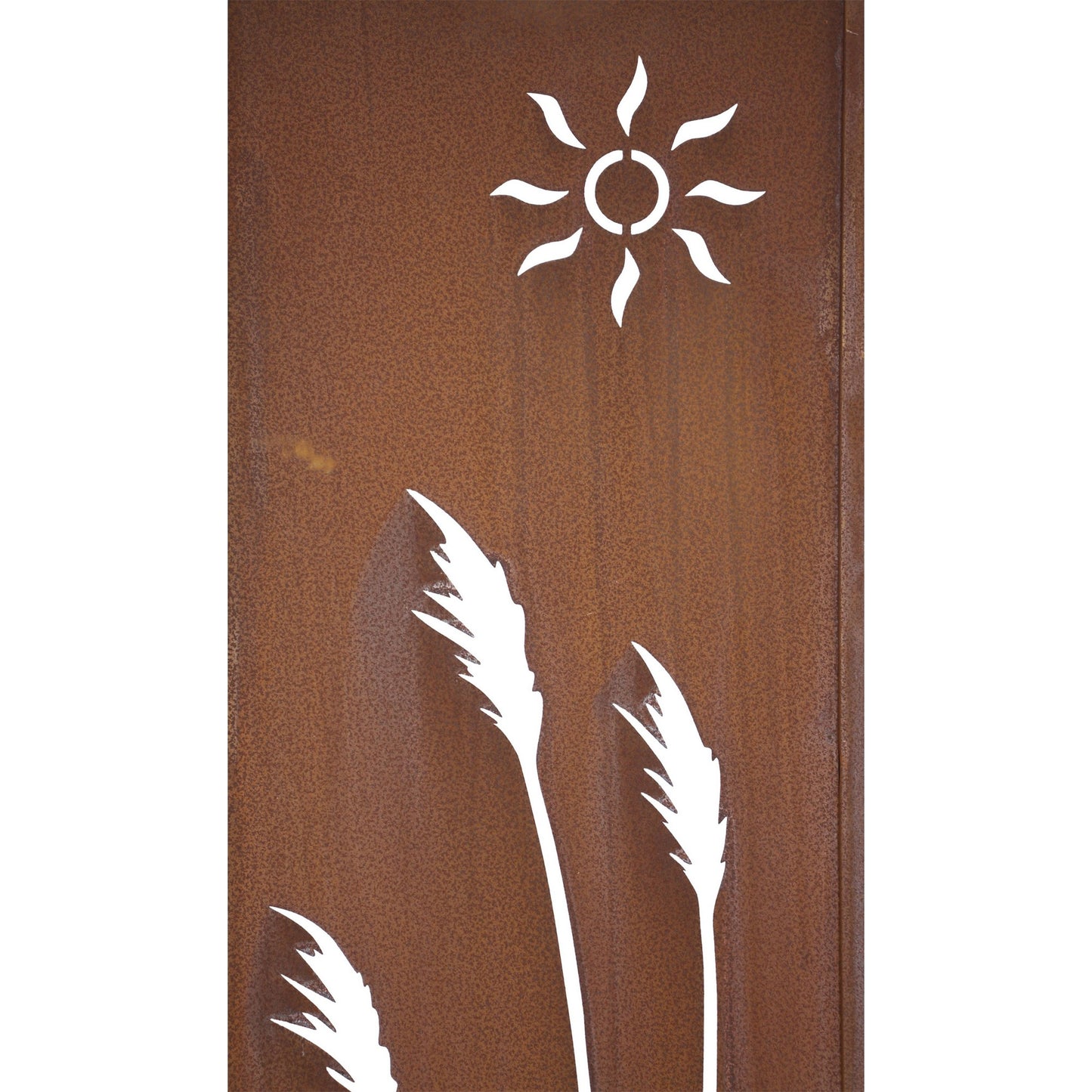 Gartenschild "Schilf" 117x31cm Rostoptik Metall Dekoschild Garten Schild Deko