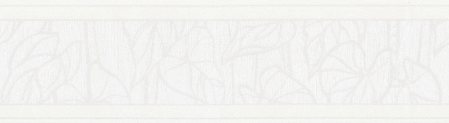 A.S. Création Blumentapete Blumen weiss 234018 Wandtapete Rolle Borte Bordüre