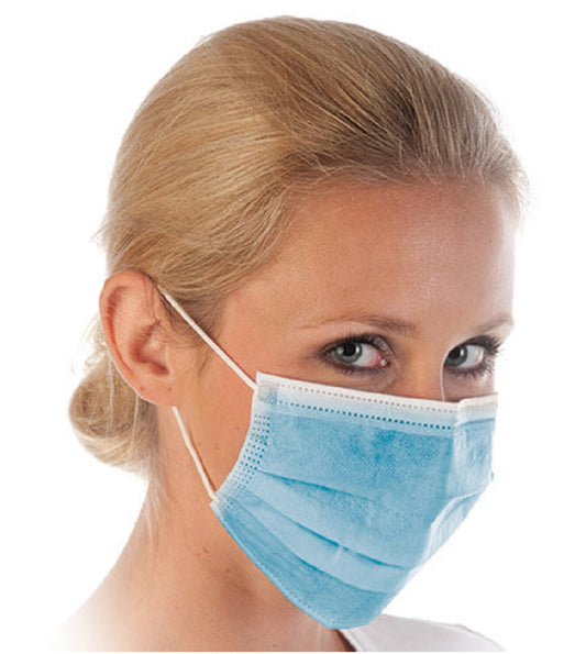 50x Mundschutz 3-lagig Atemschutz Gesicht OP Maske Hygienemaske Schutzmaske