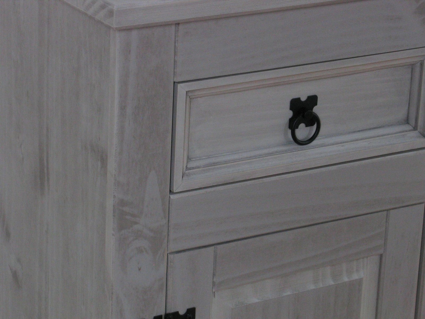 Sideboard New Mexiko Kiefer massiv grau Mexico Kommode Anrichte Schrank