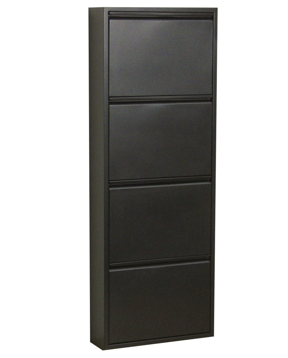 Schuhschrank Pisa New 4 Klappen Metall Schuhkipper Schuhregal Ablage Schrank