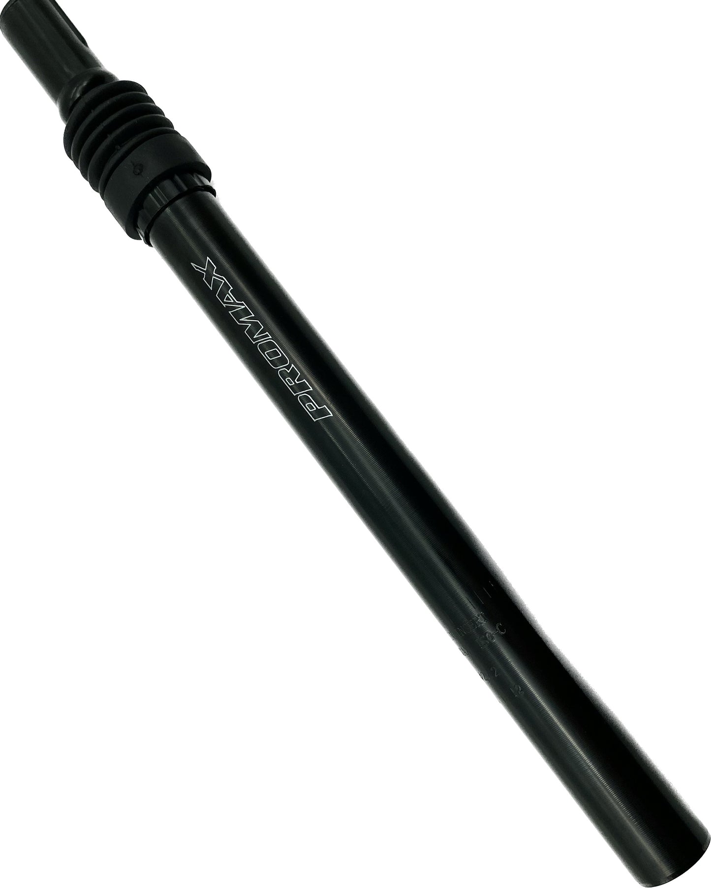 Promax Fahrrad Sattelstütze gefederte Kerzensattelstütze Alu schwarz Ø27,2-31,8