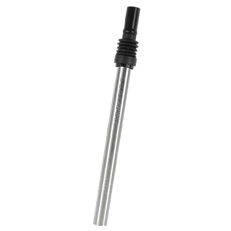 Promax Fahrrad Sattelstütze gefederte Kerzensattelstütze Alu Ø 25,4mm Silber
