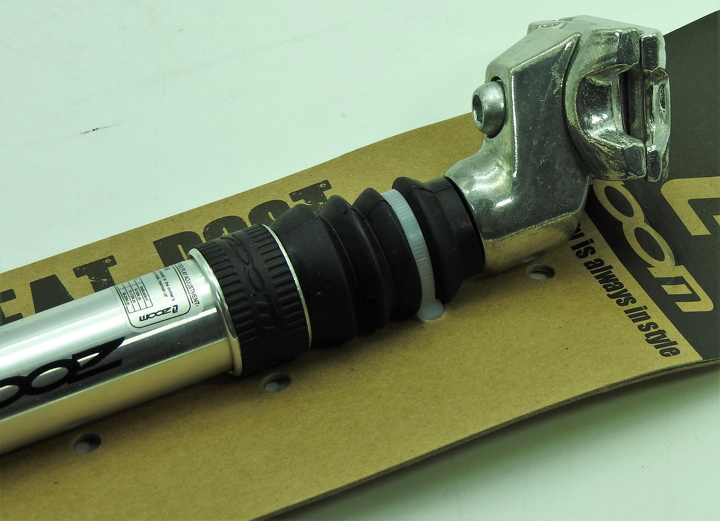 ZOOM Fahrrad Sattelstütze gefedert Alu verstärkt 350mm Ø 25,4 - 31,8 extra stark