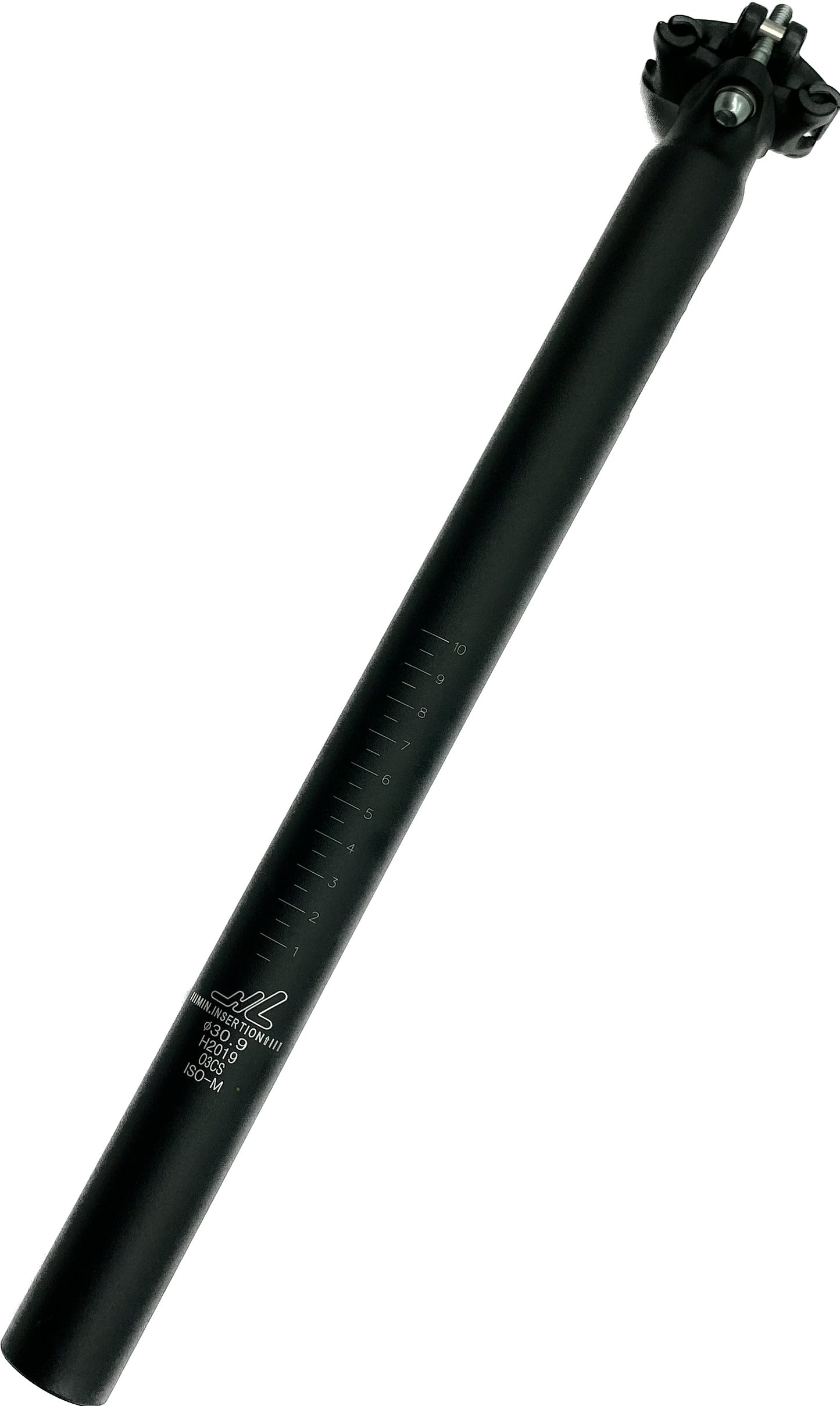 ZOOM Fahrrad Sattelstütze Ø 30,9mm Alu 140kg 400mm einteilig Stütze Sattelstange
