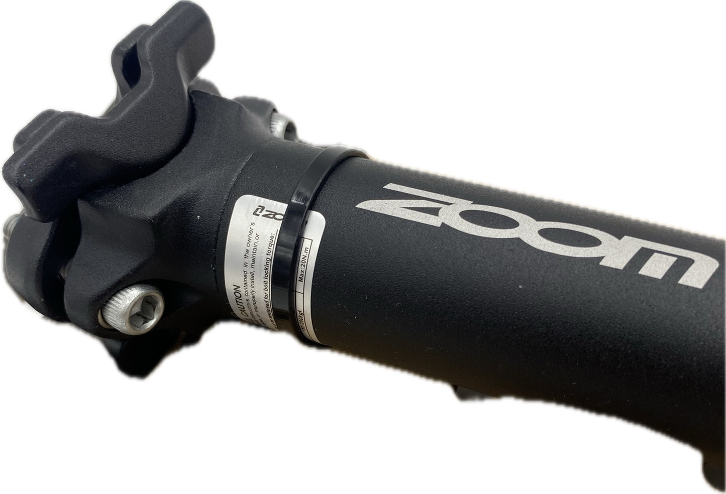 ZOOM Fahrrad Sattelstütze Alu 350 mm schwarz Ø 27,2 - 31,8 mm extra stark