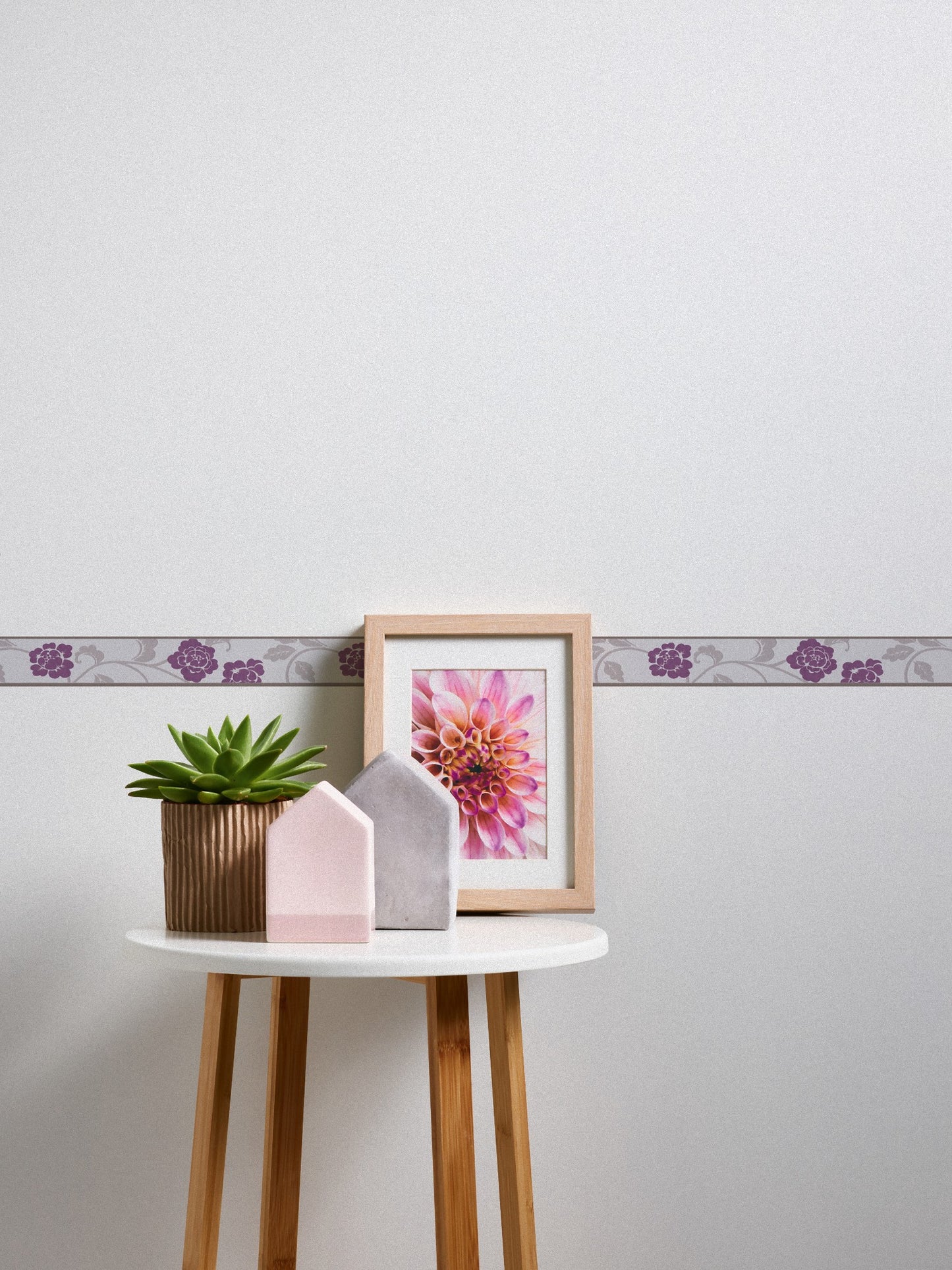 A.S. Création Blumen Violett 282026 Borte Bordüre selbstklebend Tapete Vinyl